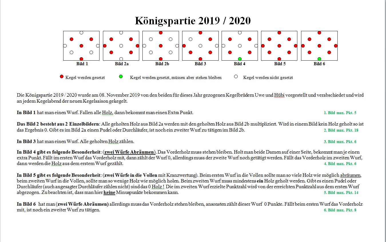 Königspartie 2019-2020